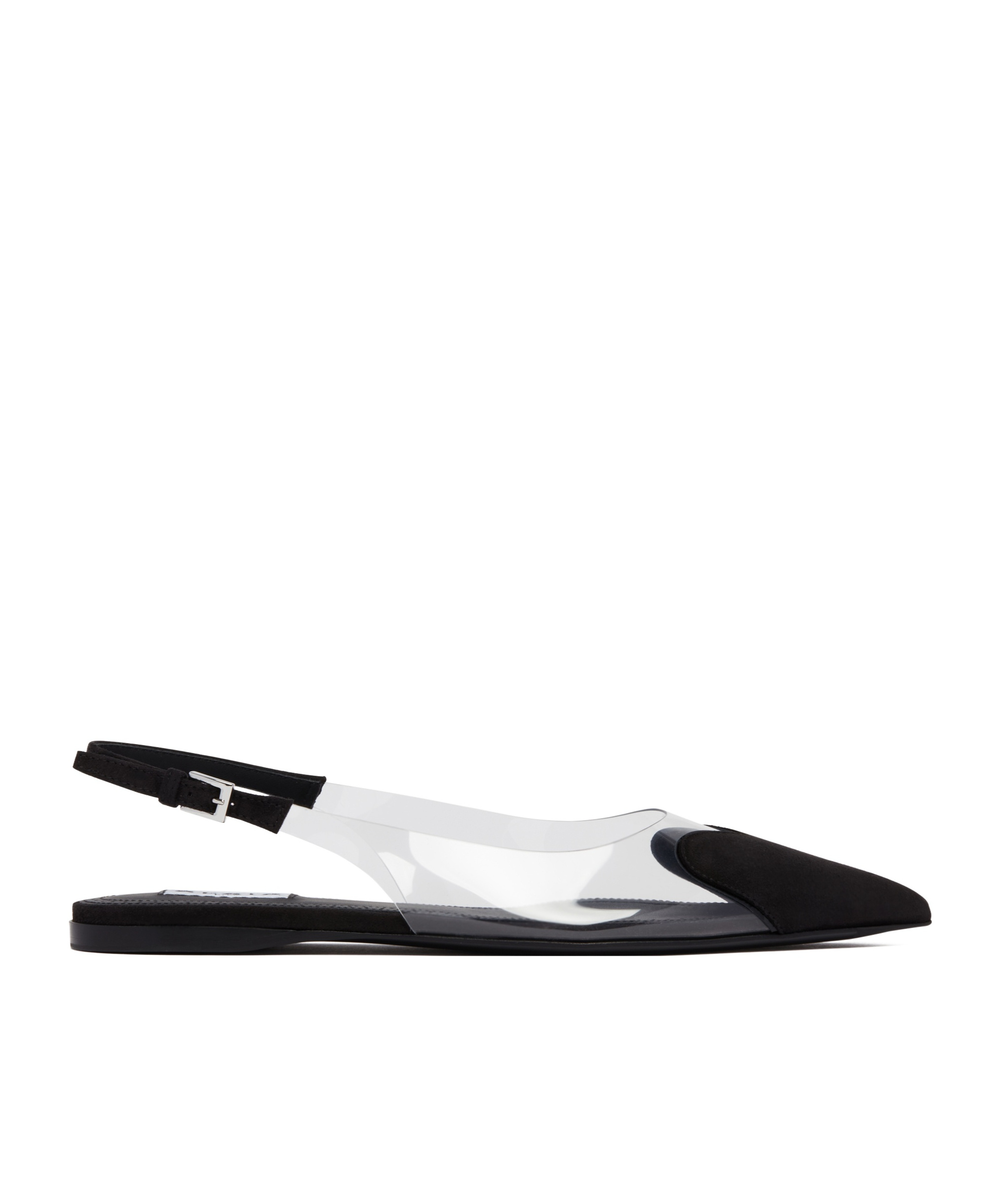 Alaïa Slingback Pointed-toe Ballet Flats In Black