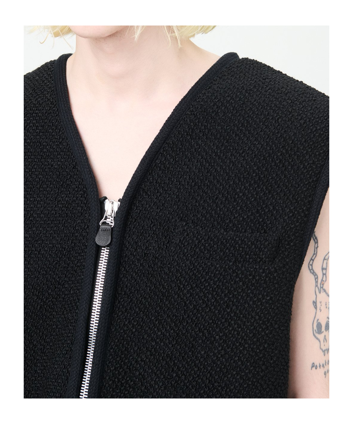 Our Legacy Black Top Vest In Black