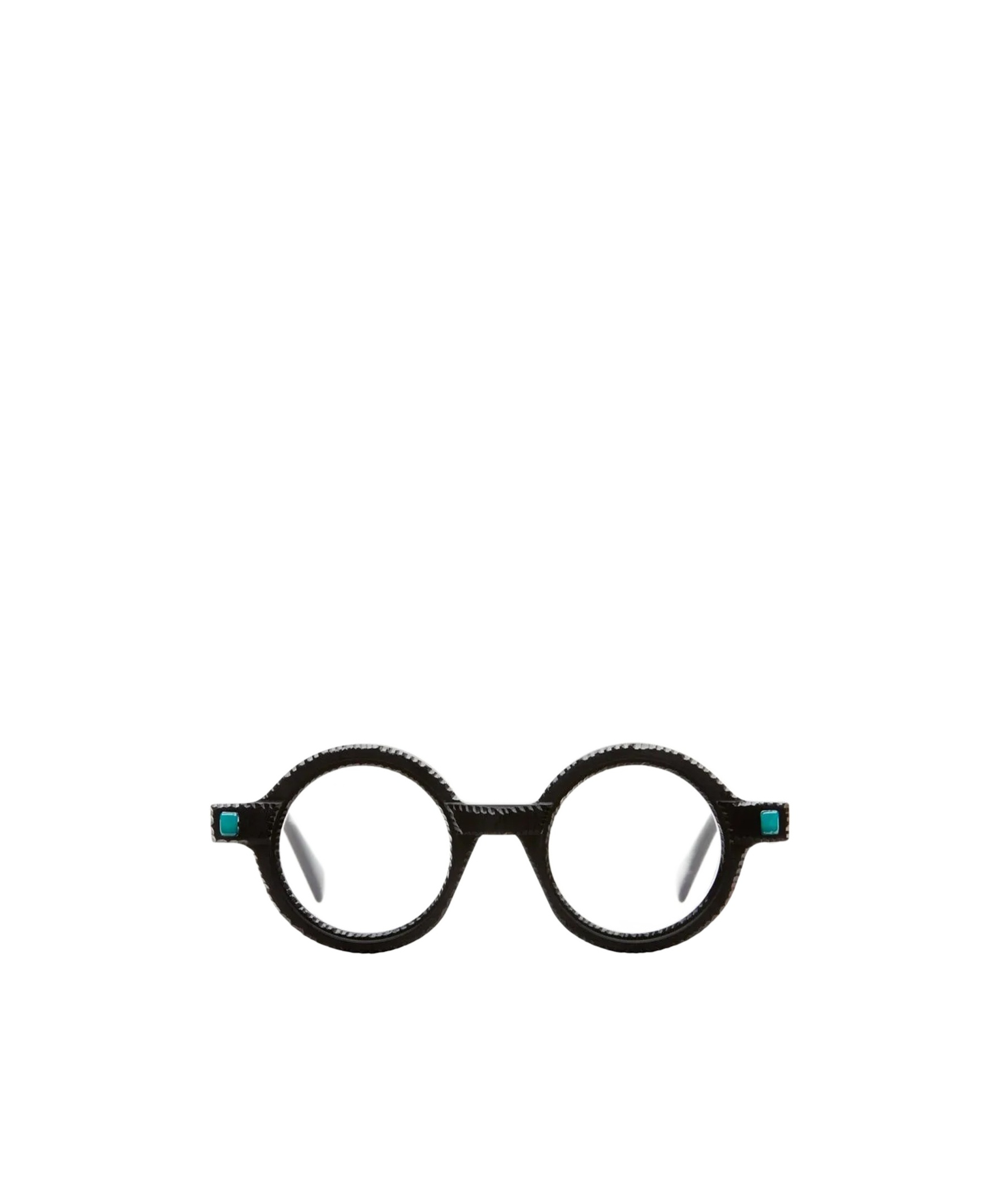 Kuboraum Round Frame Flat Mirror In Black