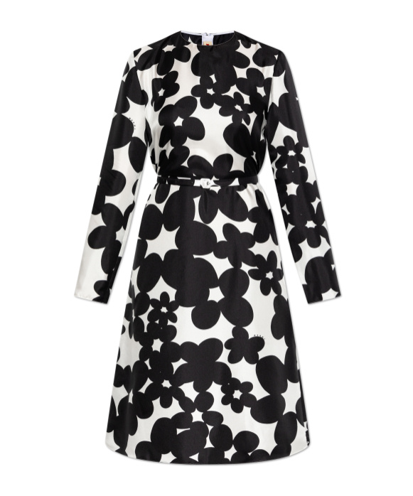 Marni Women's Dilles Print Silk Dress In Black