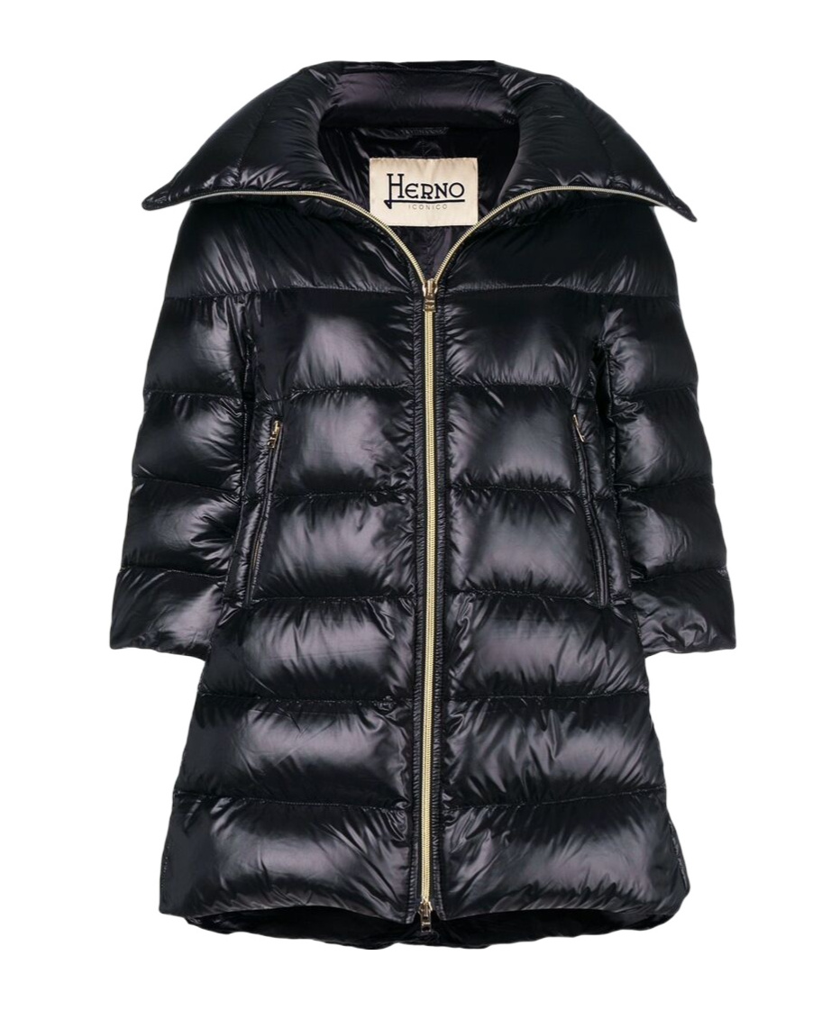 Herno Matilde Midi Down Jacket In Black