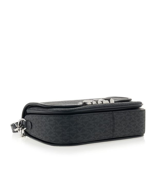 Michael Kors Logo Shoulder Bag In Black