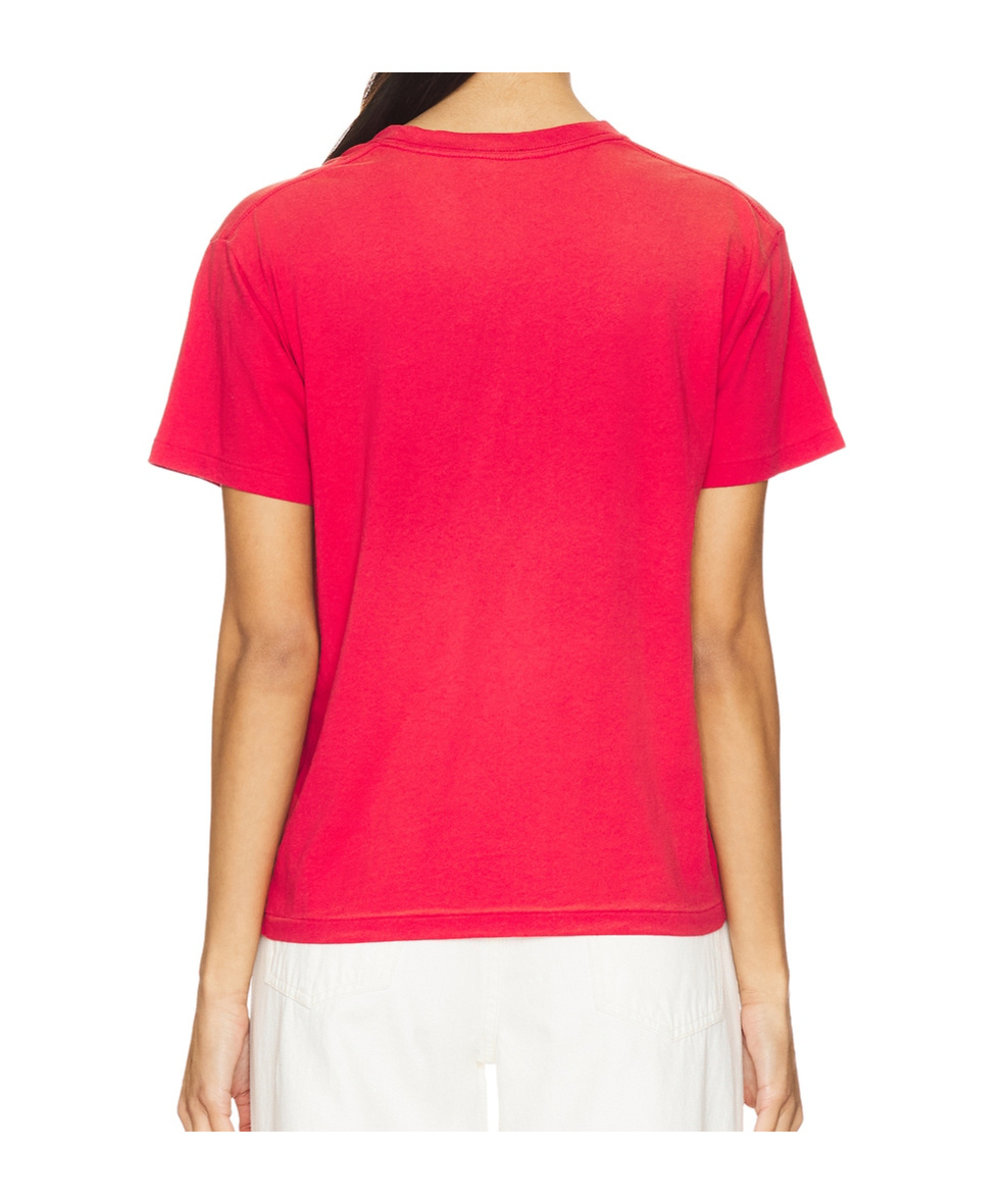 Polo Ralph Lauren Logo Cotton Jersey Crewneck Tee In Red