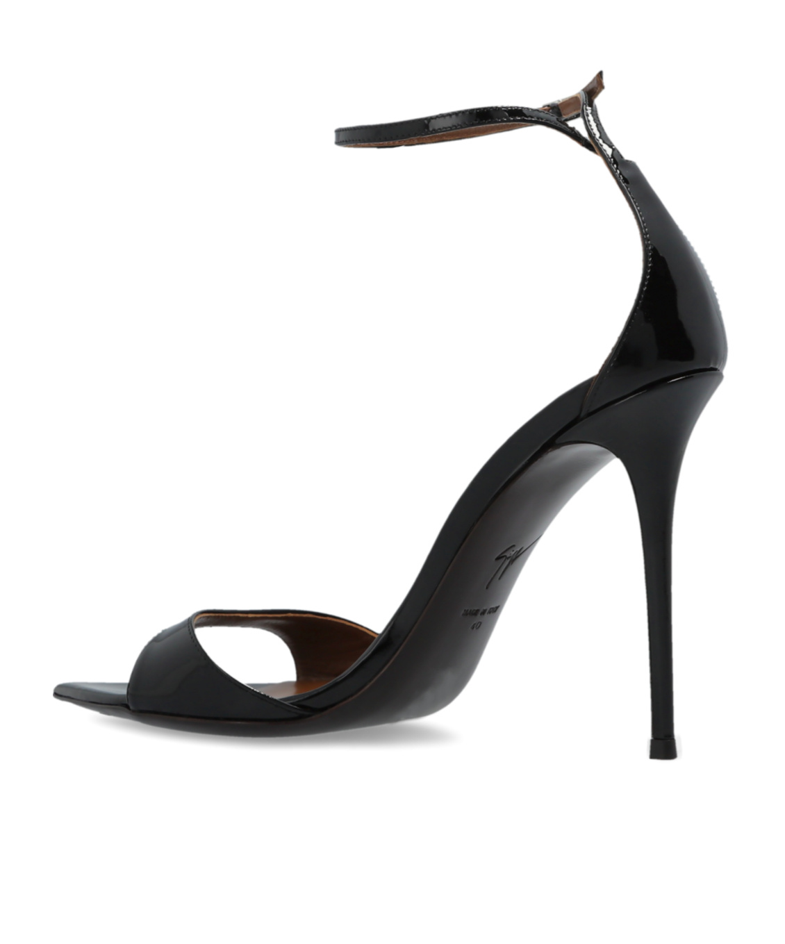 Giuseppe Zanotti 105mm Satin Crystal Ankle-strap Sandals In Black