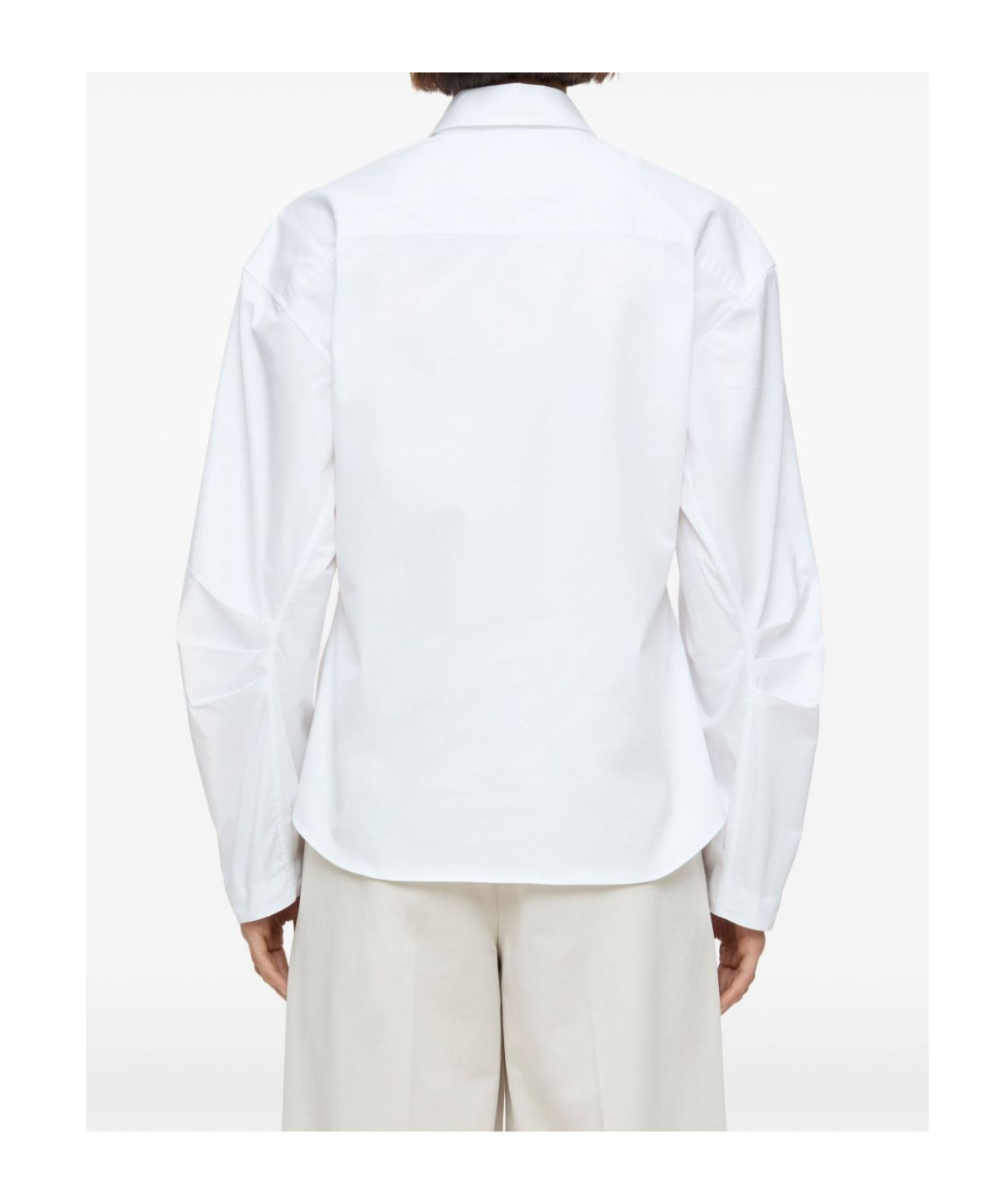 Shop Closed Pleated-sleeve Shirt In White