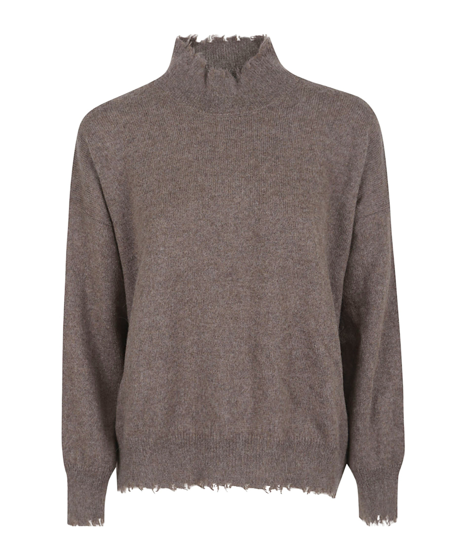 Antonelli Turtleneck Long-sleeved Sweater In Brown