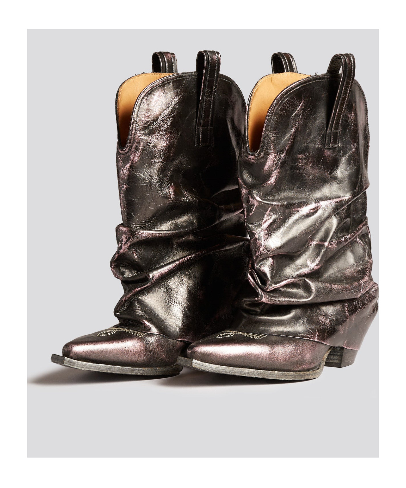 R13 Low Rider Medium Boots In Black