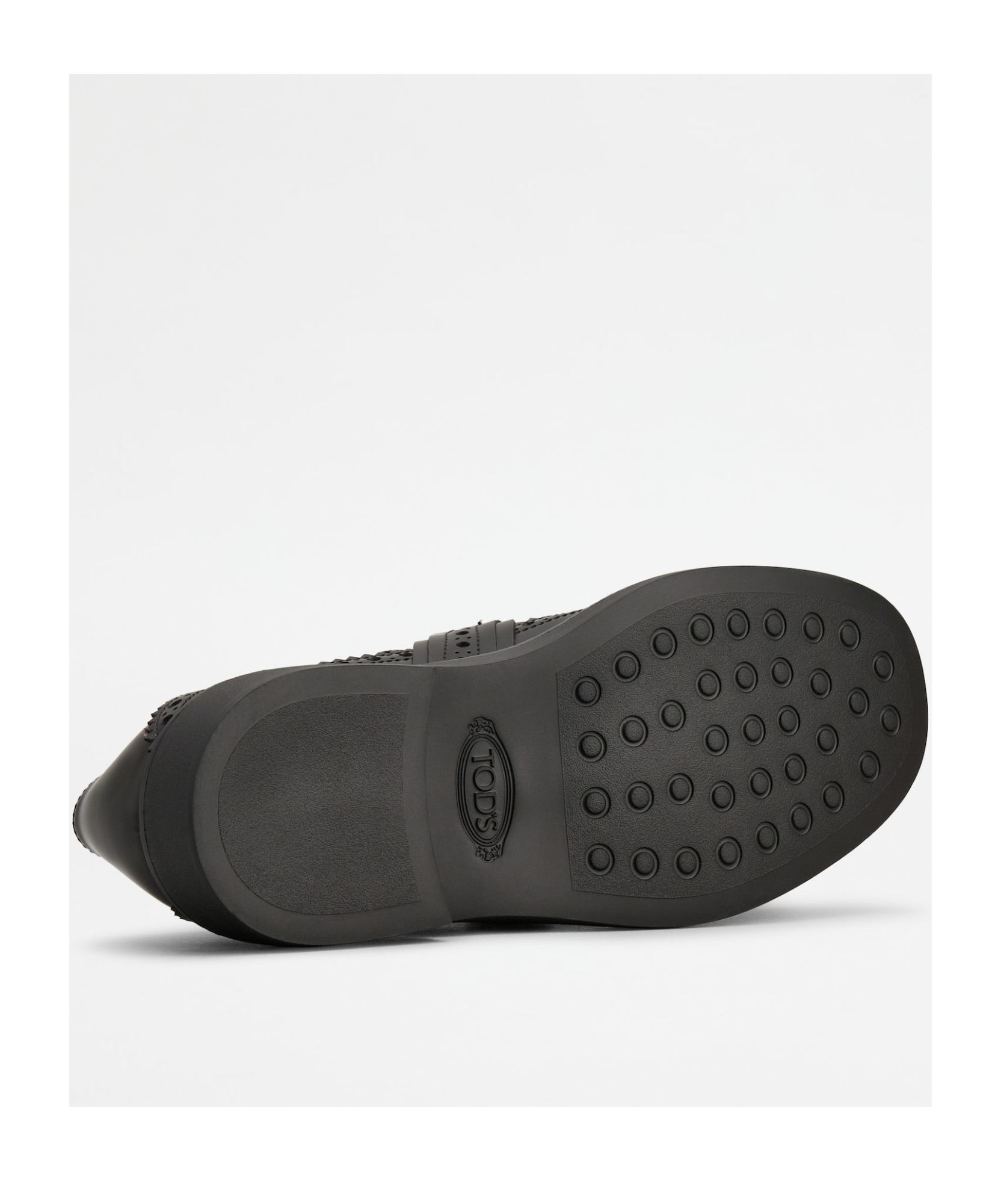 Tod's Monk Strap In Leather With English Dovetail Stitching And Fringe In Black