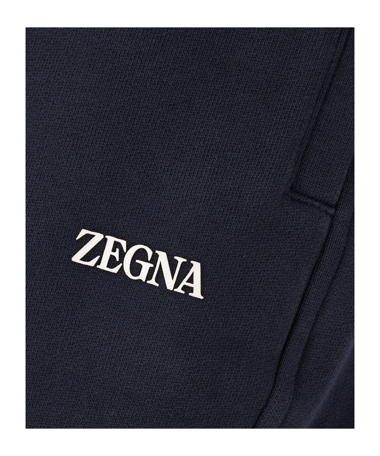 Zegna Cotton Track-pants With Elasticated Ankle Cuffs In Black