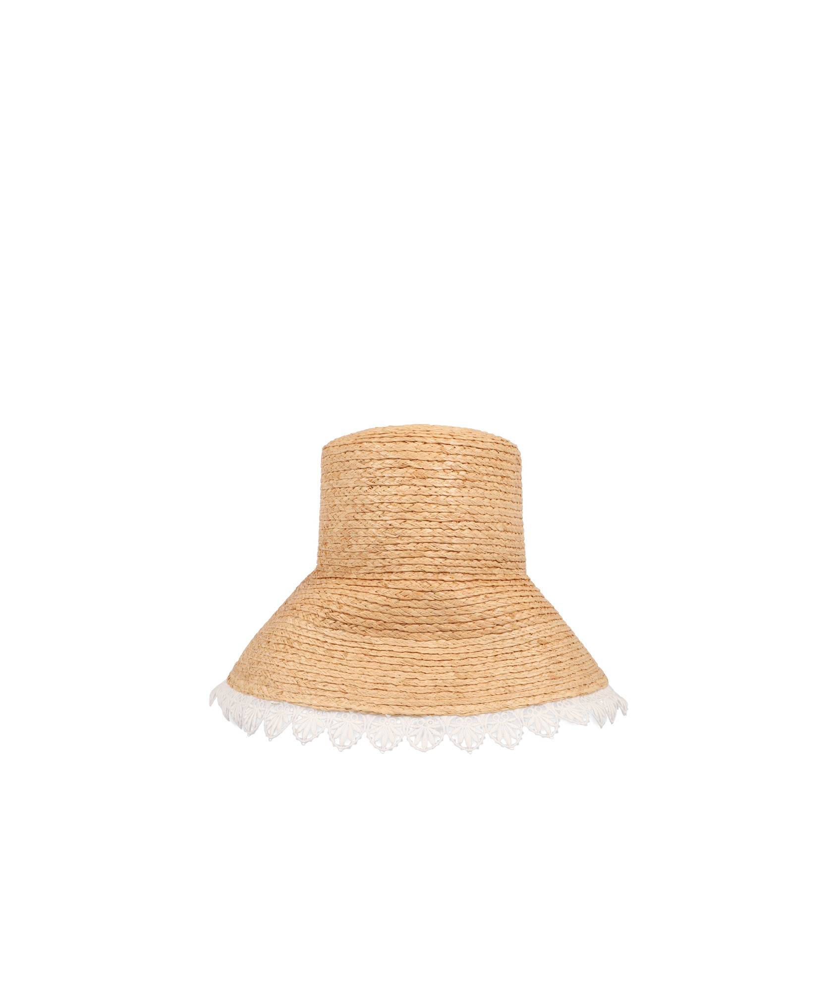 La Doublej Straw Hat In Neutral