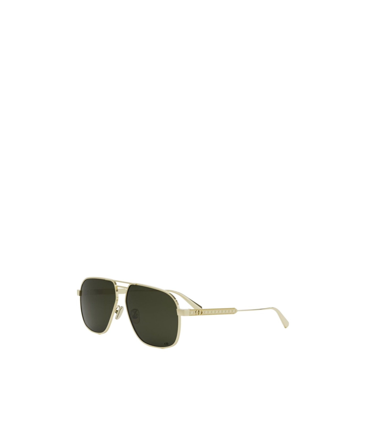 Dior Cannage A3u B0c0 Oro Sunglasses In Green