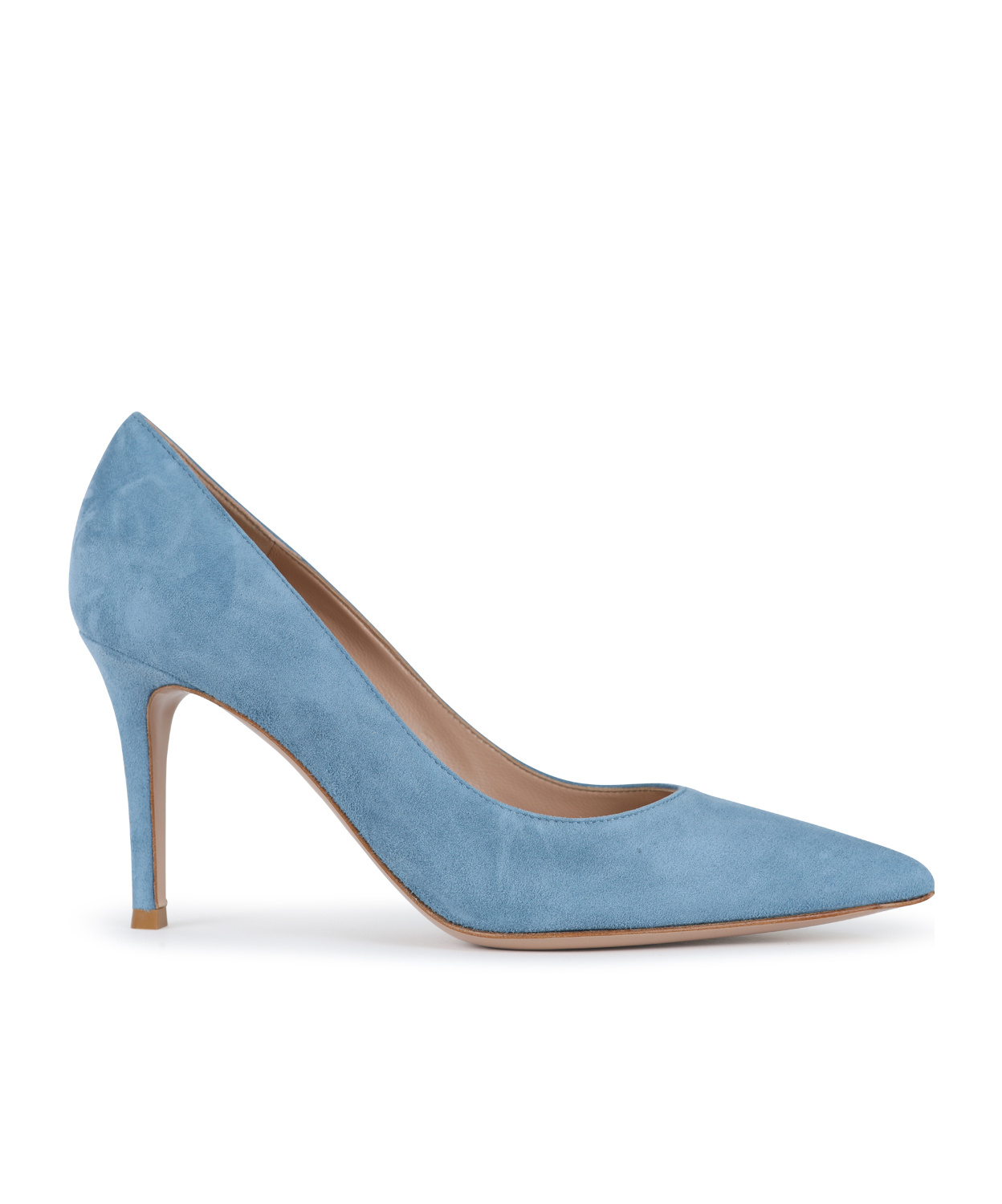Gianvito Rossi Light Blue Suede Court Shoes In Hellblau ModeSens