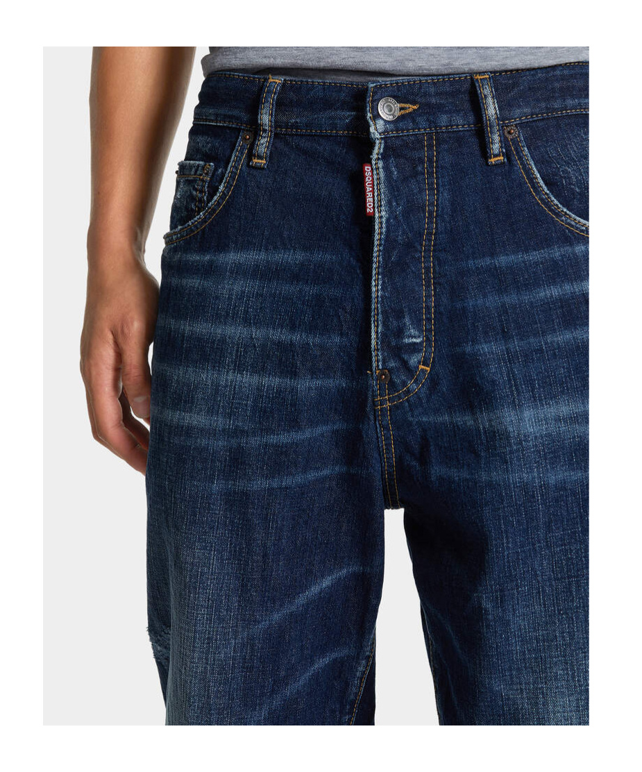 Dsquared2 Wide-leg Jeans In Blue