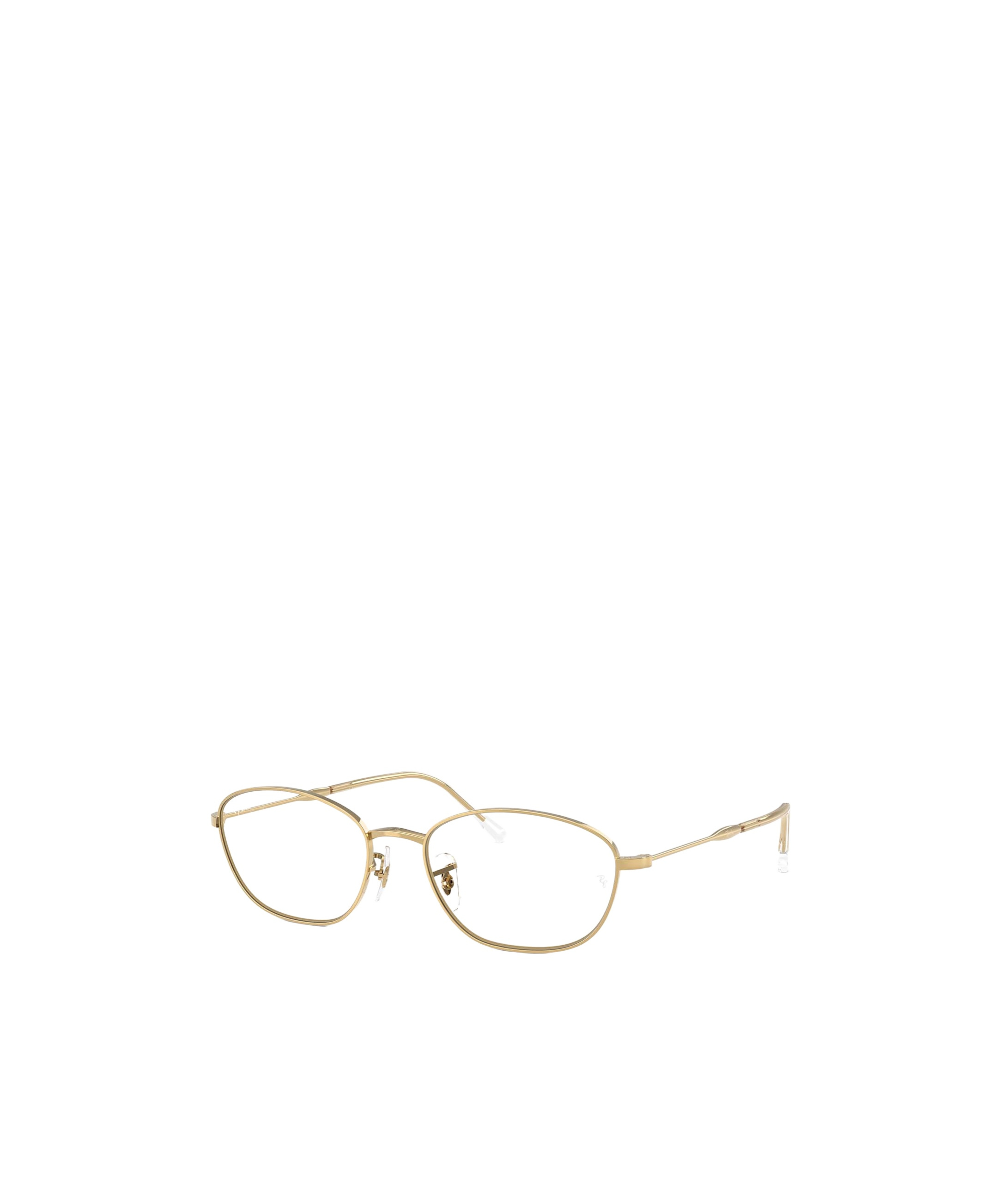 Ray Ban Geometrically Framed Flat Mirror In Gold