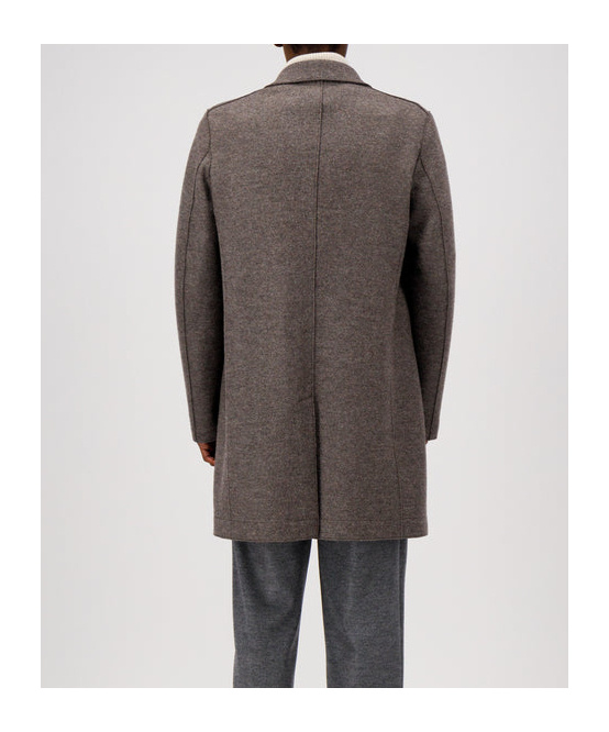 Harris Wharf London Boxy Coat Pressed Wool In Gray