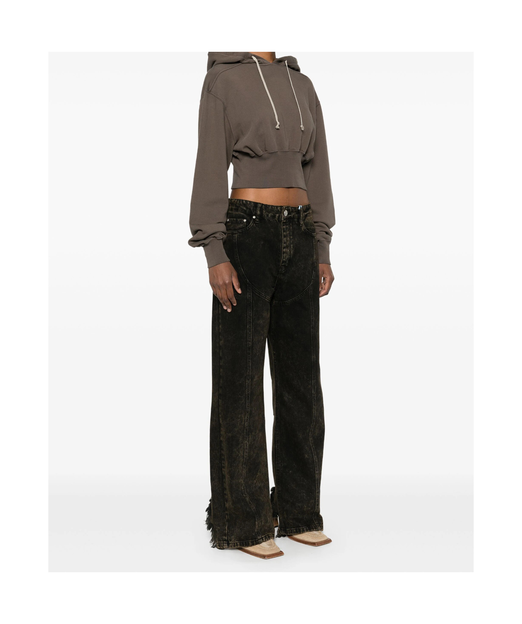 Rick Owens Drkshdw Tatlin Hoodie In Green
