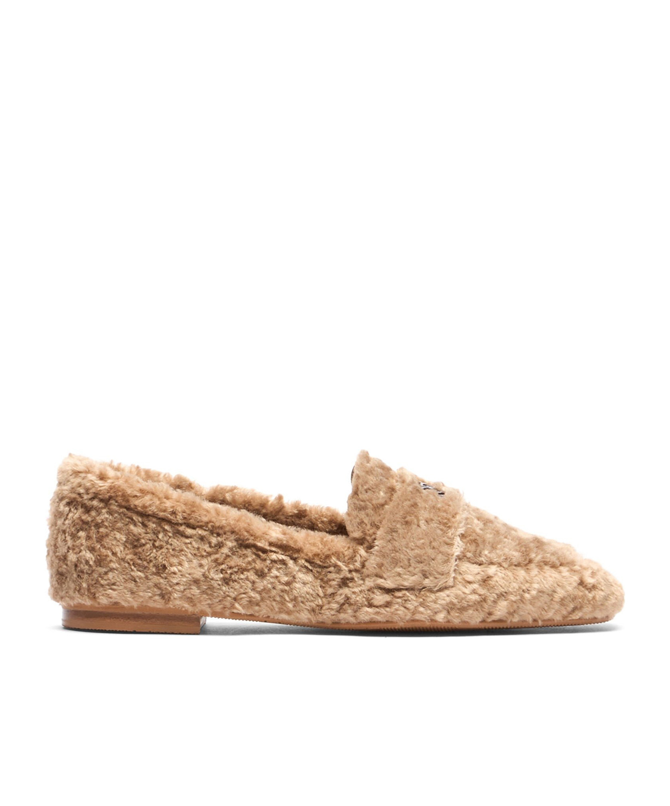 Casadei Synthetic Leather Moccasin Curly Effect In Brown