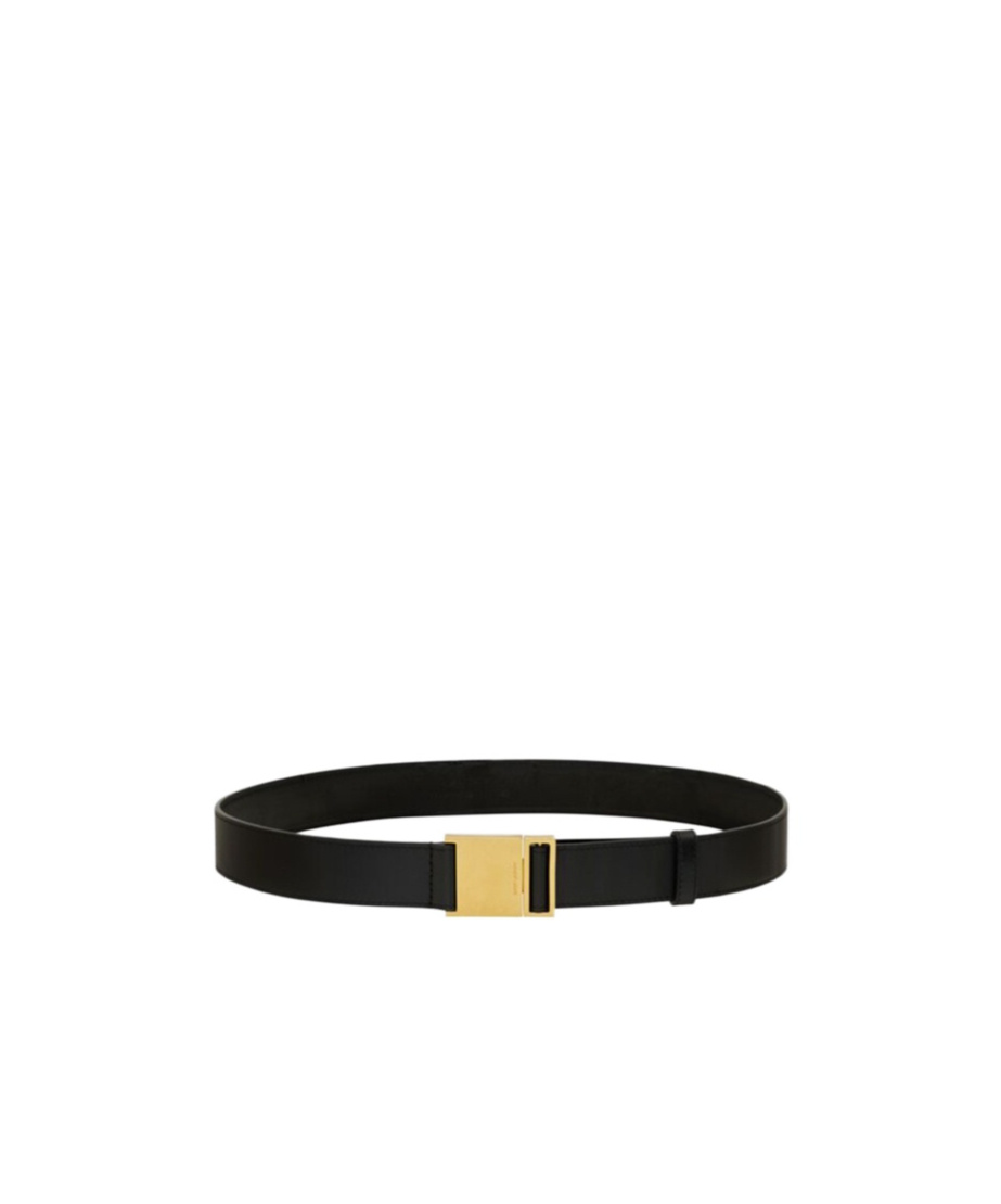 Saint Laurent Bright Magnetic Belt In Black