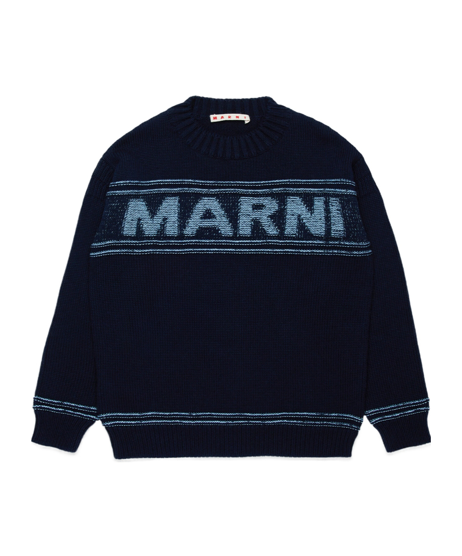 Marni Cotton-wool Blend Jumper In Black