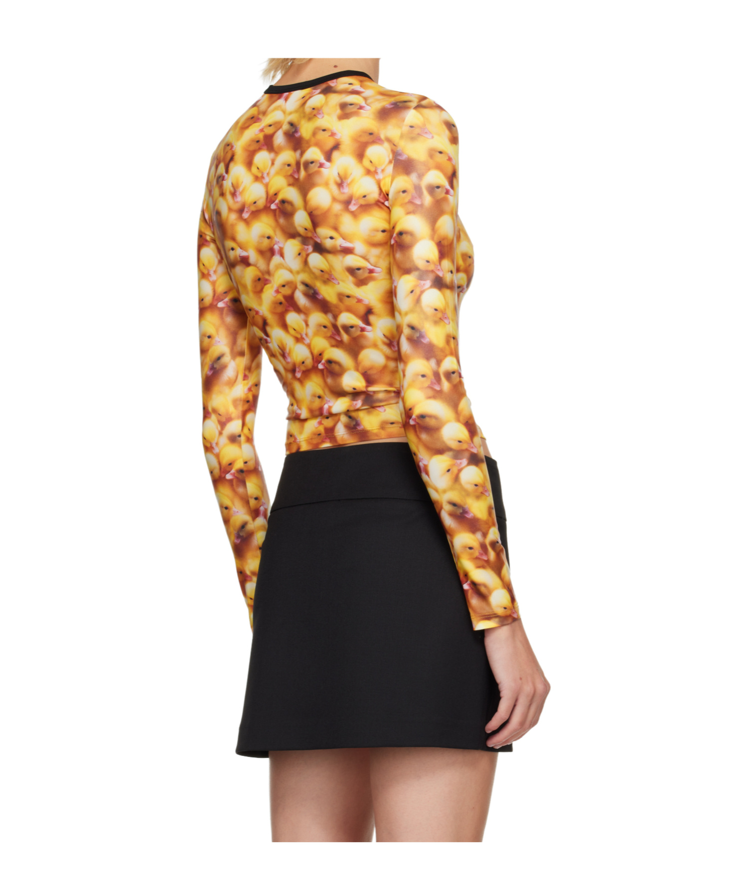 Diesel T-unclau-ls T-shirt In Yellow