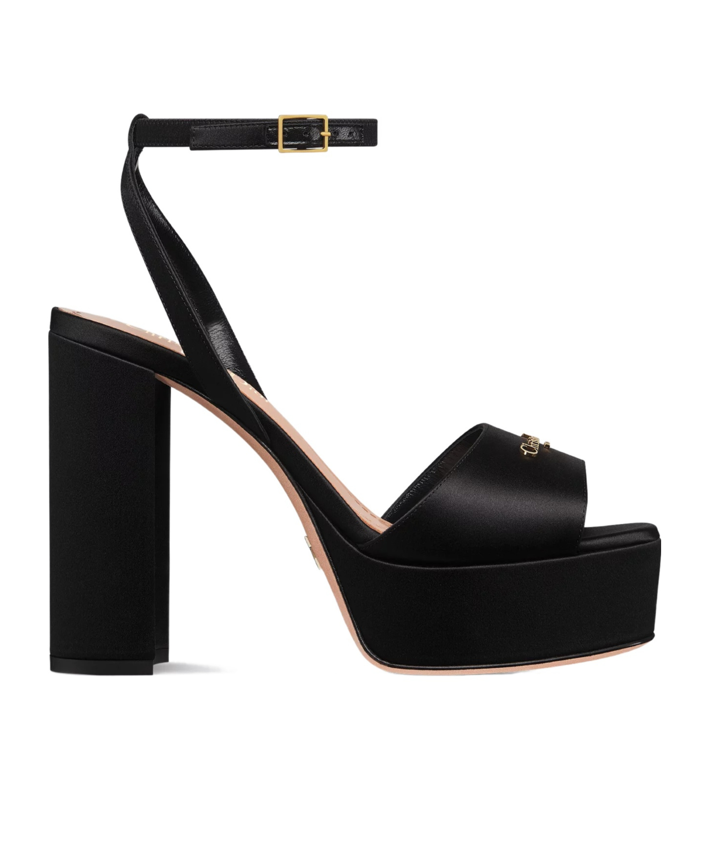 Dior D-lane Platform Sandal In Black