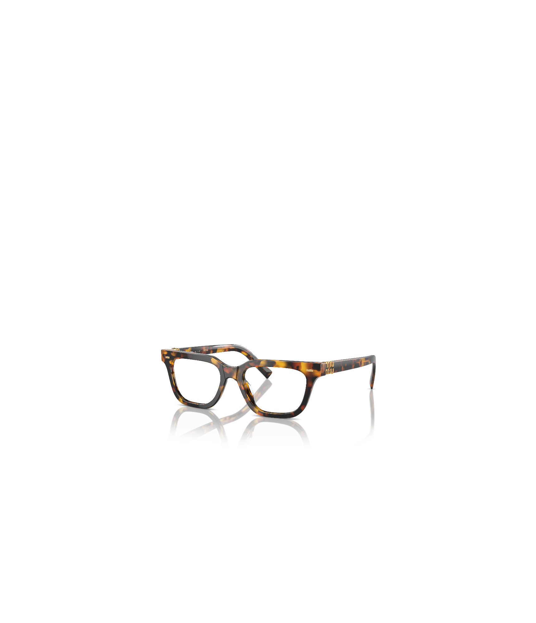 Miu Miu Logo Flat Mirror In Black