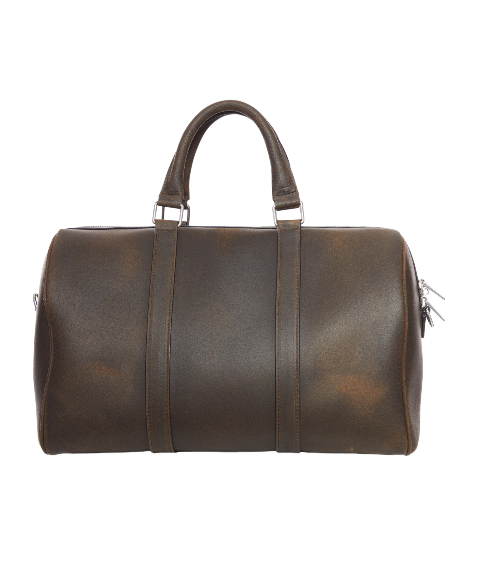 Celine Double Handle Shoulder Bag In Brown