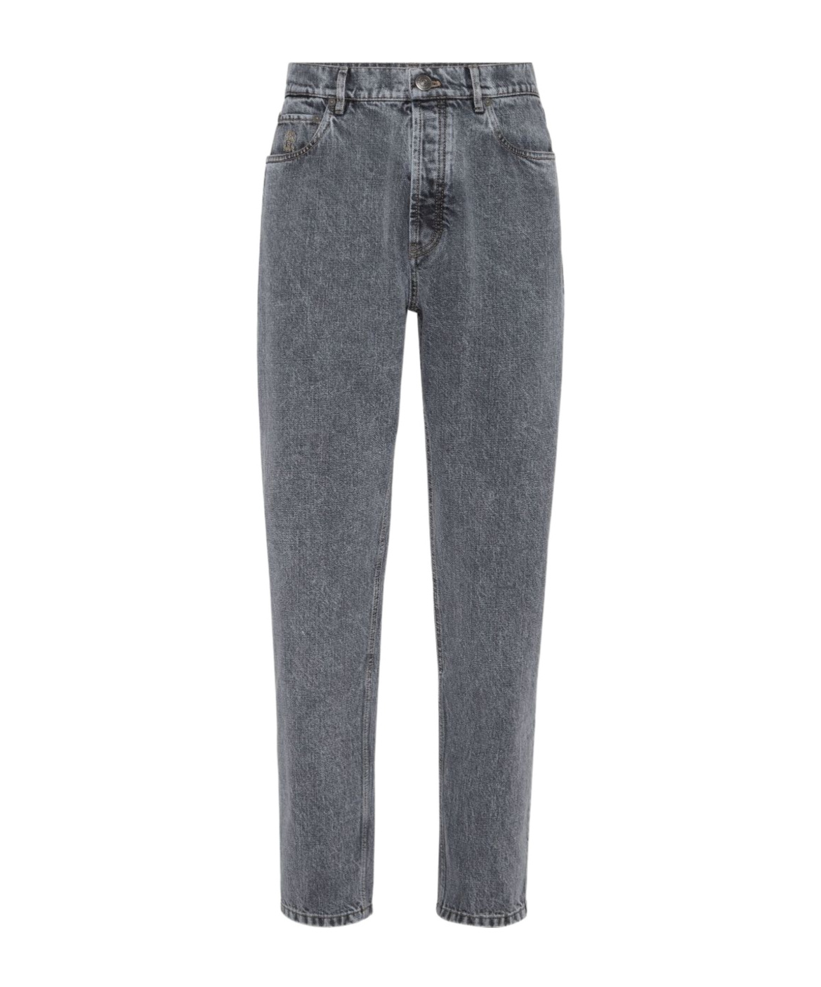 Brunello Cucinelli Greyscale Denim Jeans