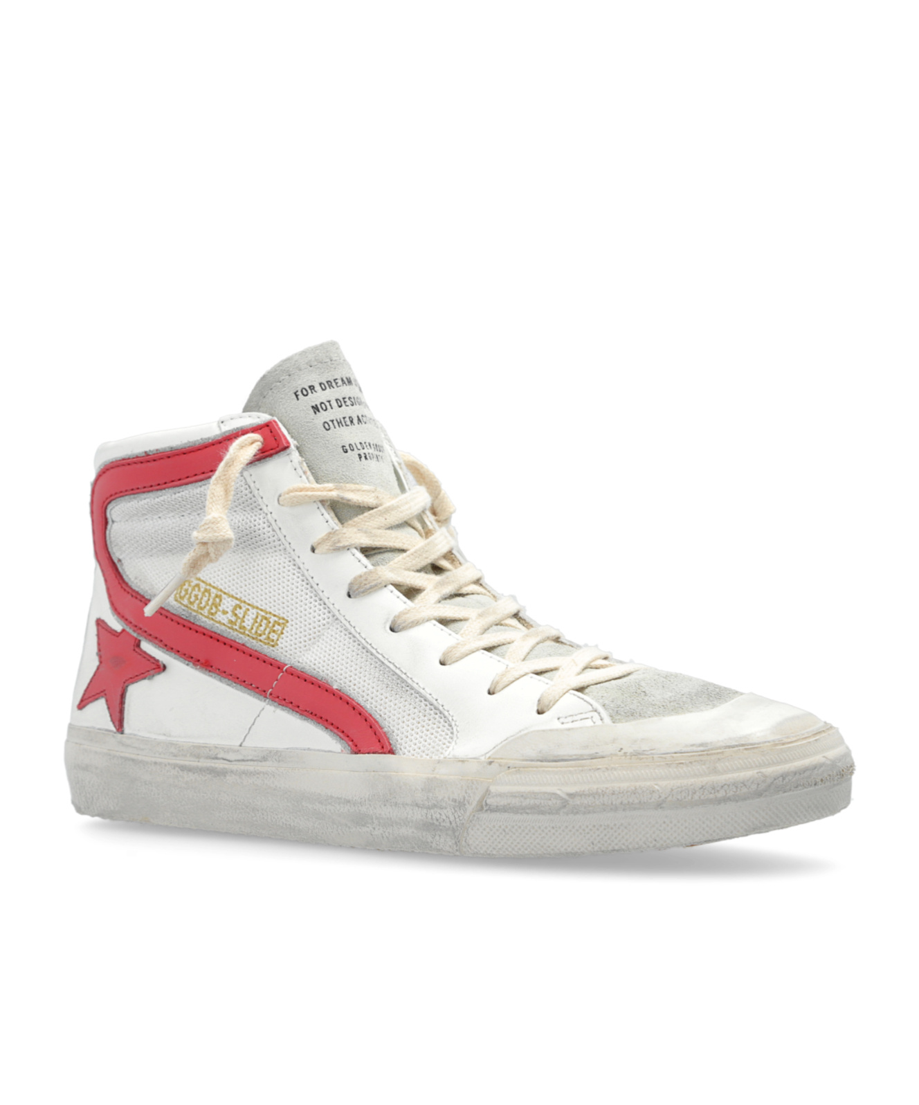 Golden Goose Deluxe Brand Slide Double Quarter Penstar Sneakers In White