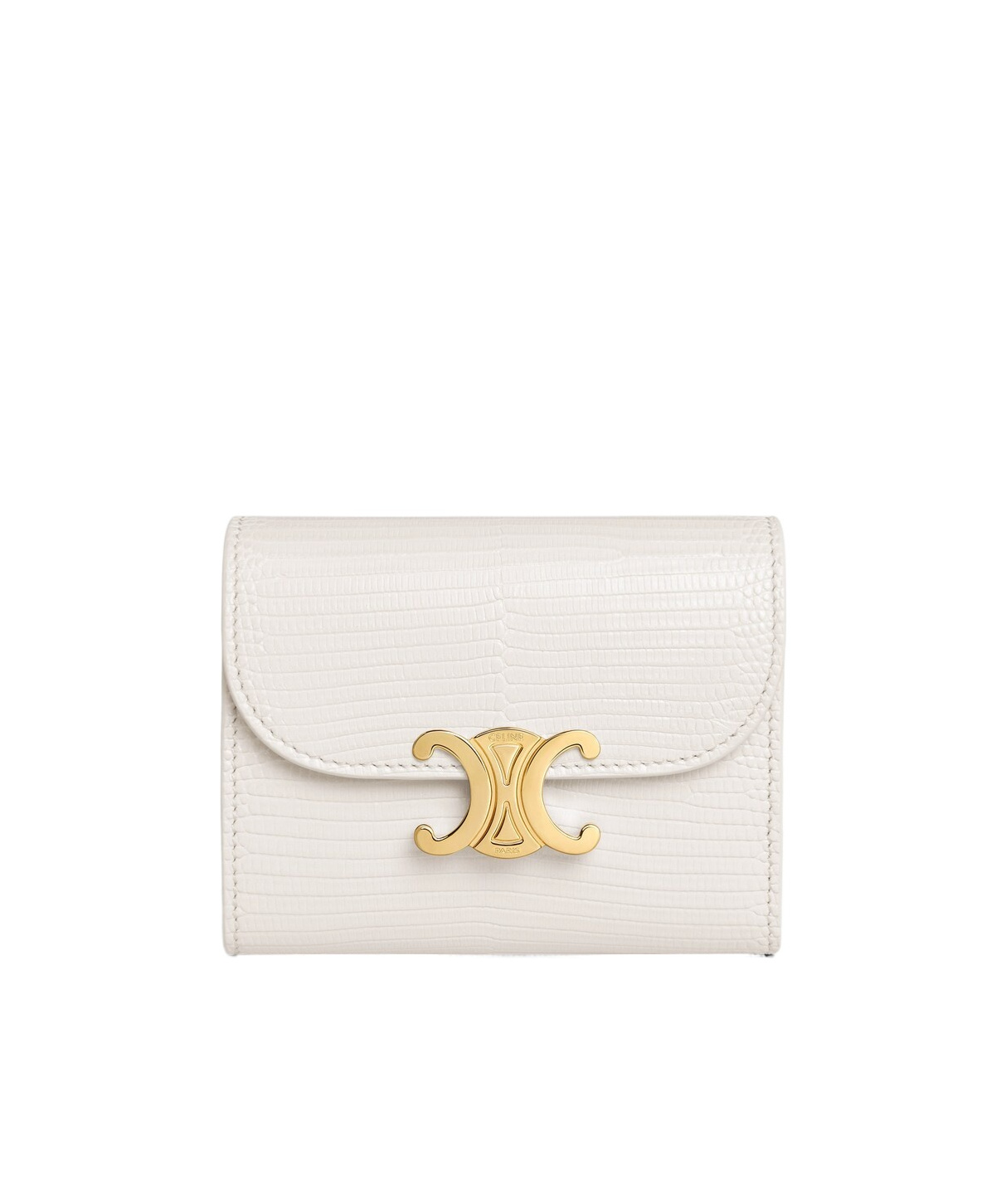 CELINE SMALL FLAP WALLET TRIOMPHE IN LIZARD