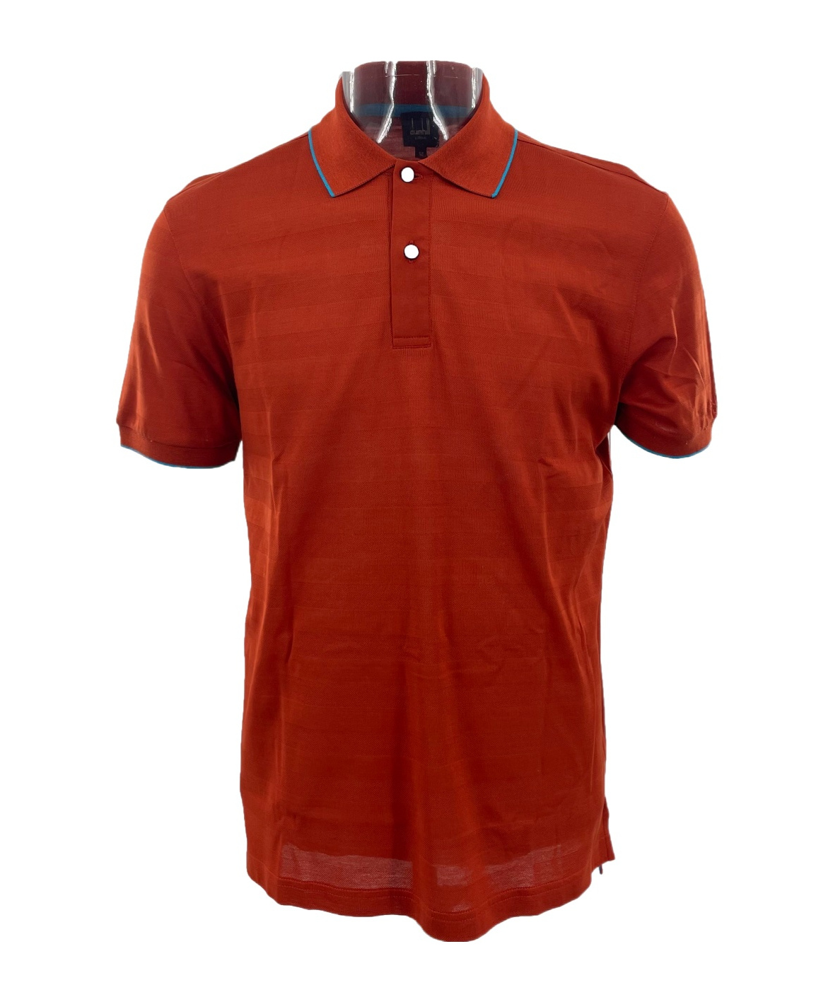 DUNHILL STRIPED SHORT-SLEEVED POLO SHIRT 