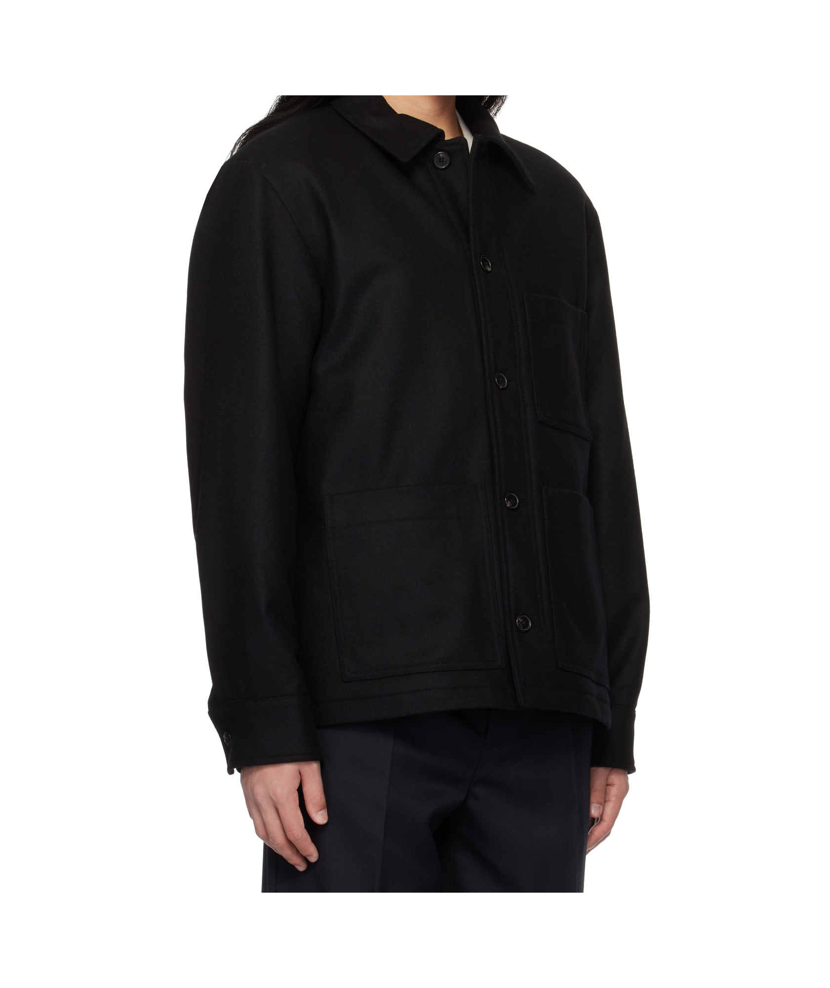 Apc Long Sleeve Casual Jacket In Gray