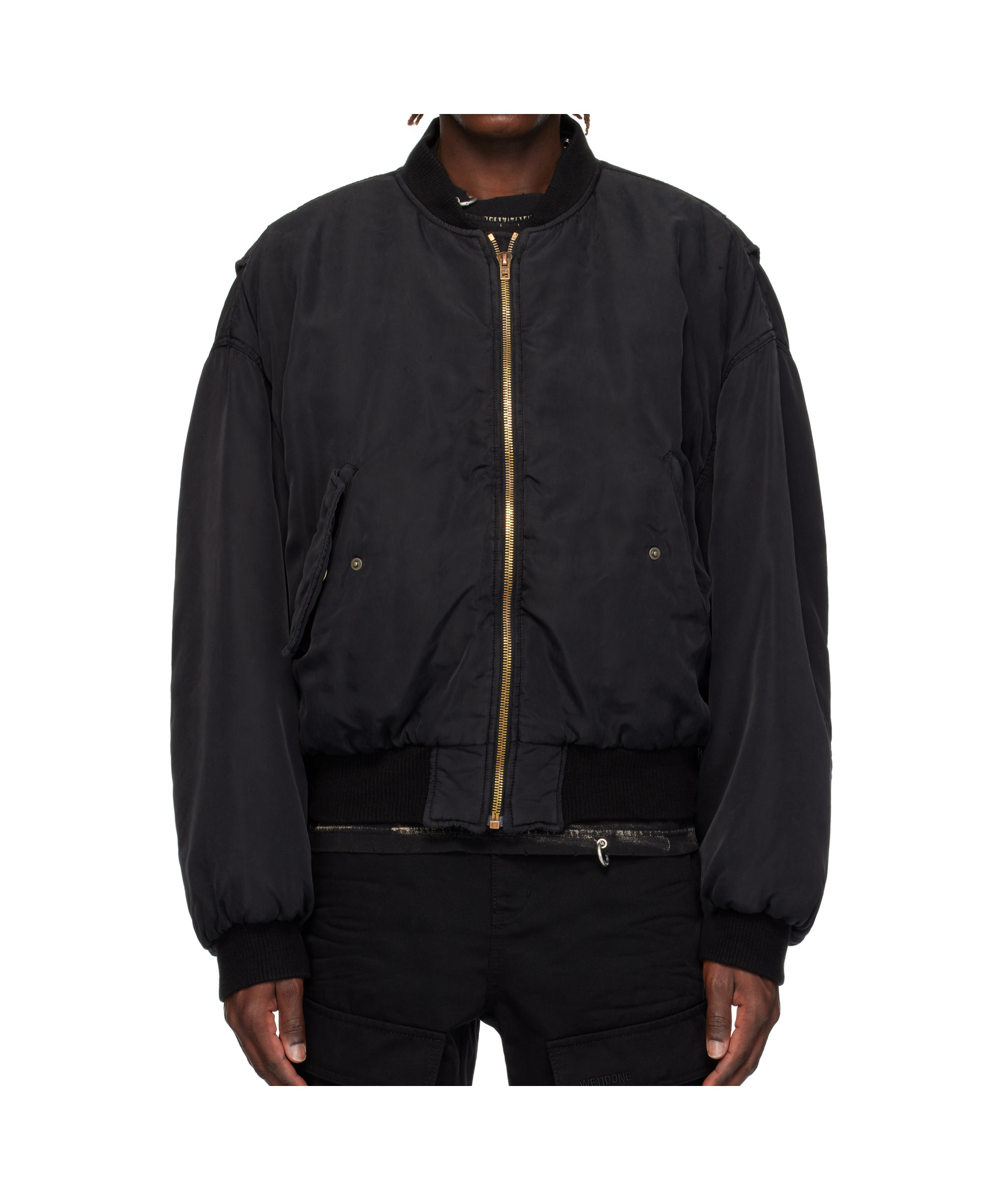 We11 Done Long Sleeve Casual Jacket In Black