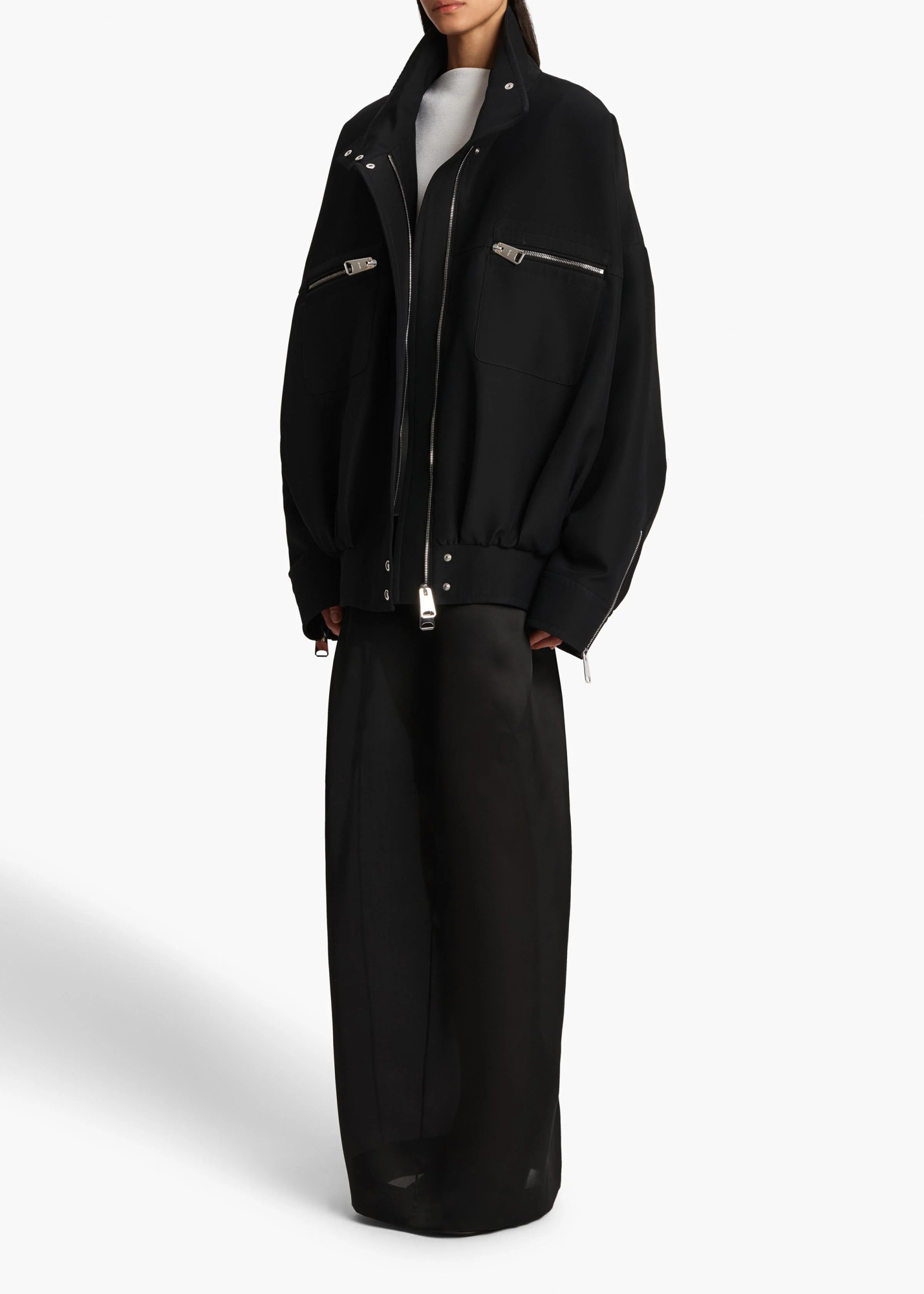 Khaite Ayman Bomber Jacket In Black