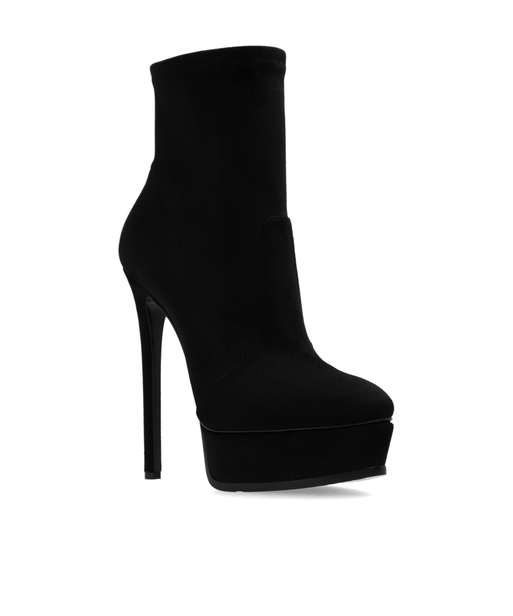 Casadei Flora 140mm Platform Ankle Boots In Black