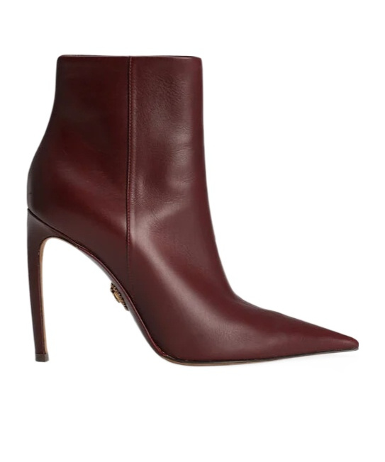 Dolce & Gabbana 105mm Devotion Pointed-toe Ankle Boots In Burgundy
