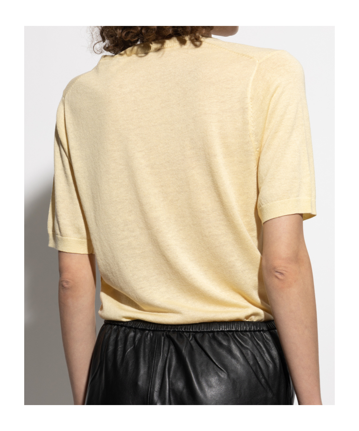 BY MALENE BIRGER LOGO-EMBROIDERY KNITTED TOP