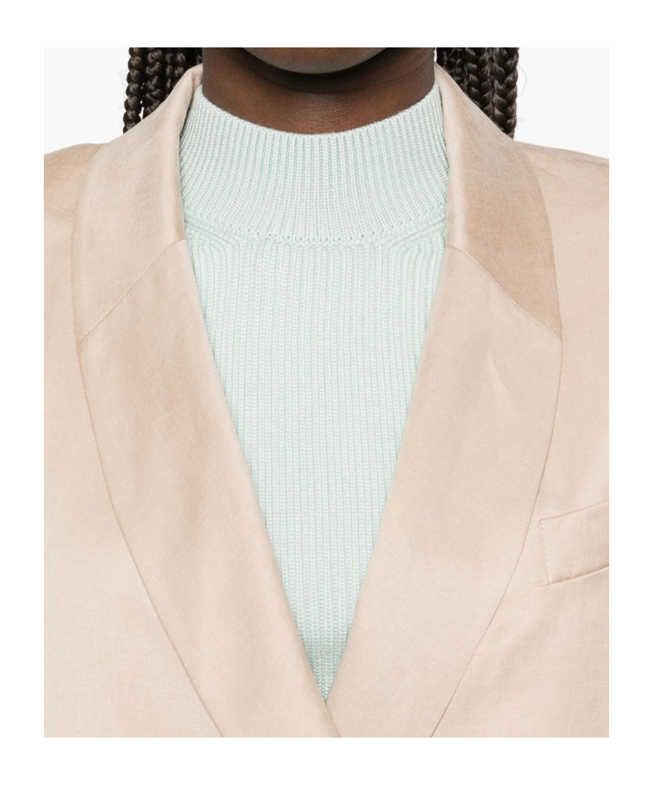 ALYSI LAPEL LONG-SLEEVED SUIT JACKET