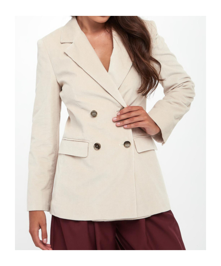 Marella Long-sleeved Suit Jacket In Neutral