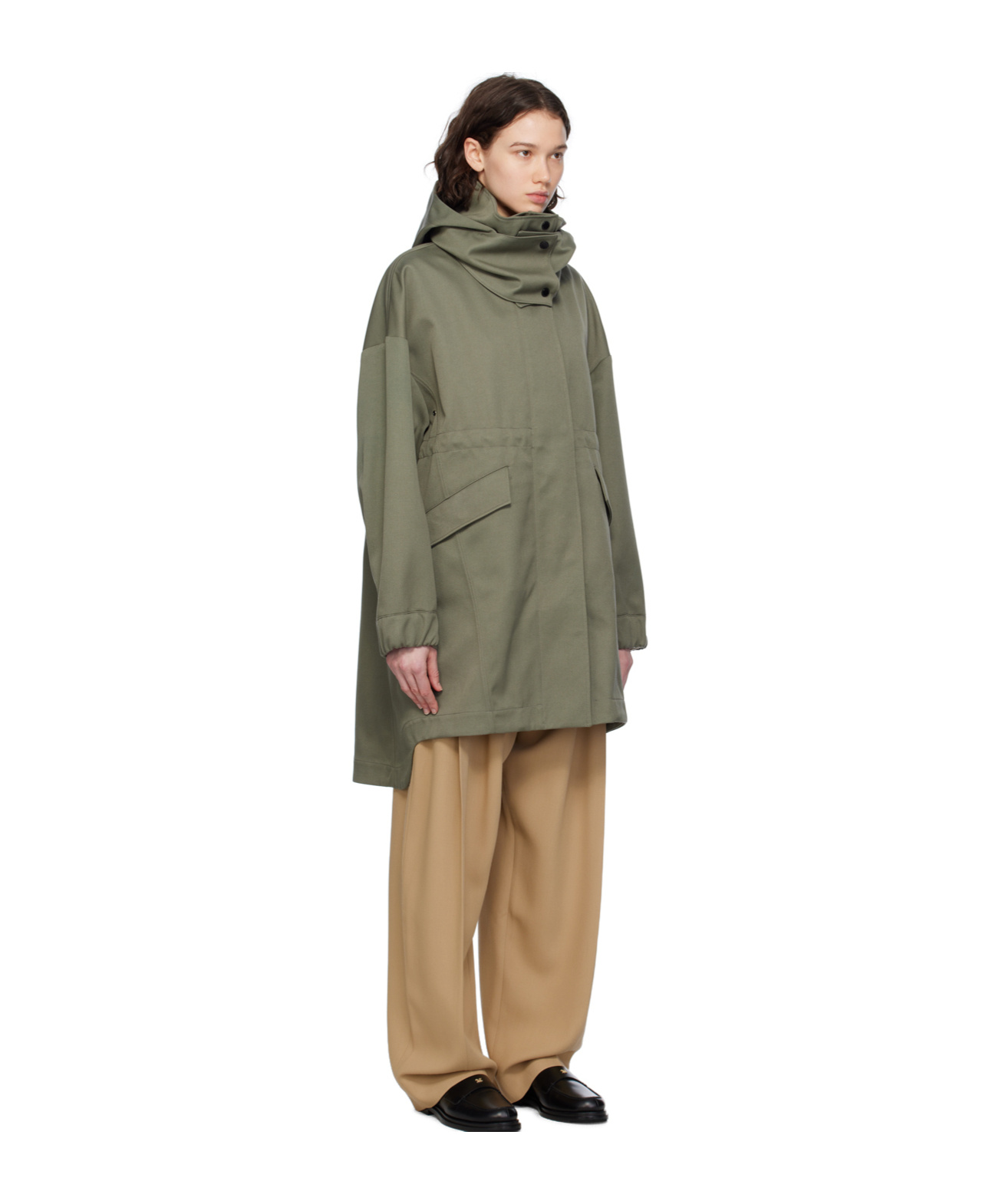 Canada Goose Olivine Long-sleeved Parker Coat In Green