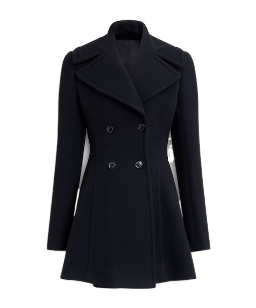 Alaïa Wool Cinched Coat In Black