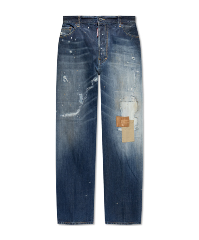 Dsquared2 Cool Guy Patchwork Distressed Jeans