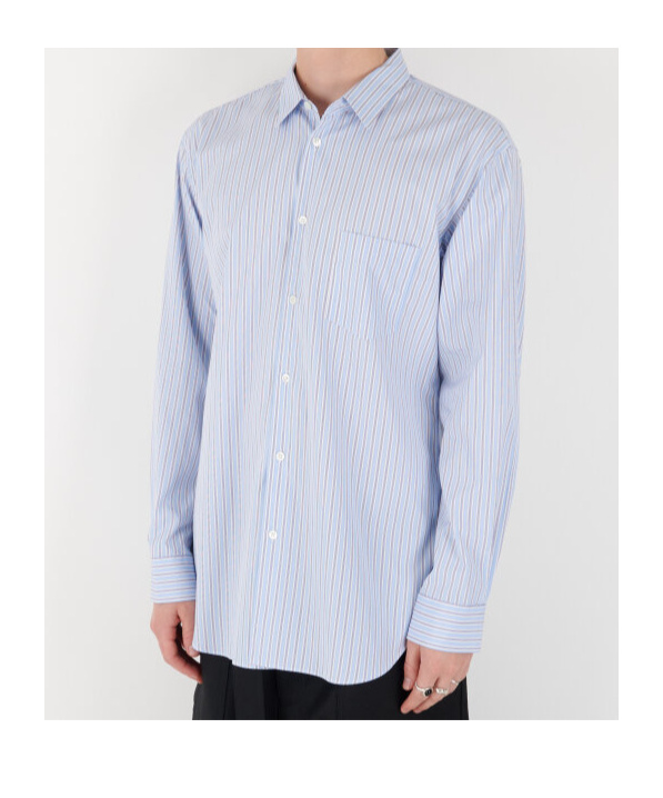 Comme Des Garçons Striped Shirt In White