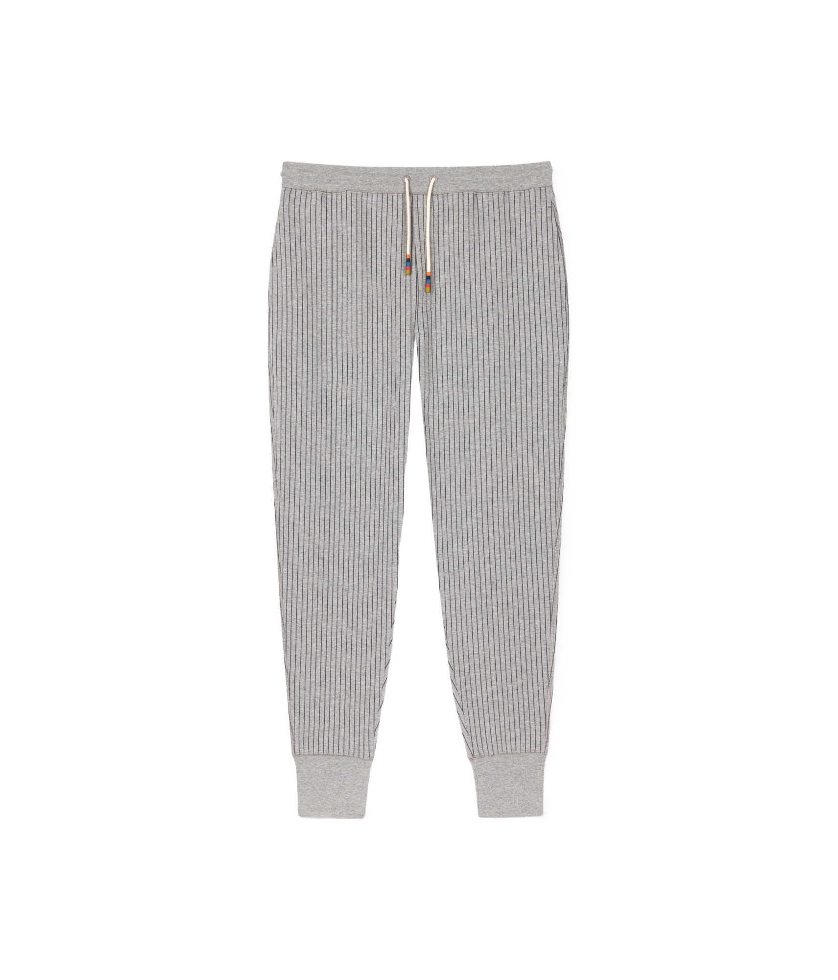 Paul Smith Pinstripe-pattern Track Pants In Gray