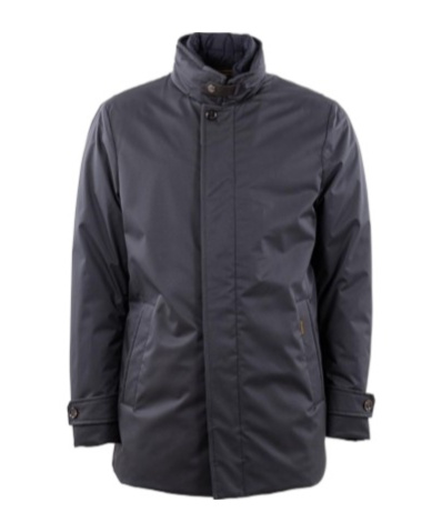 Moorer Long-sleeved Down Jacket In Blue