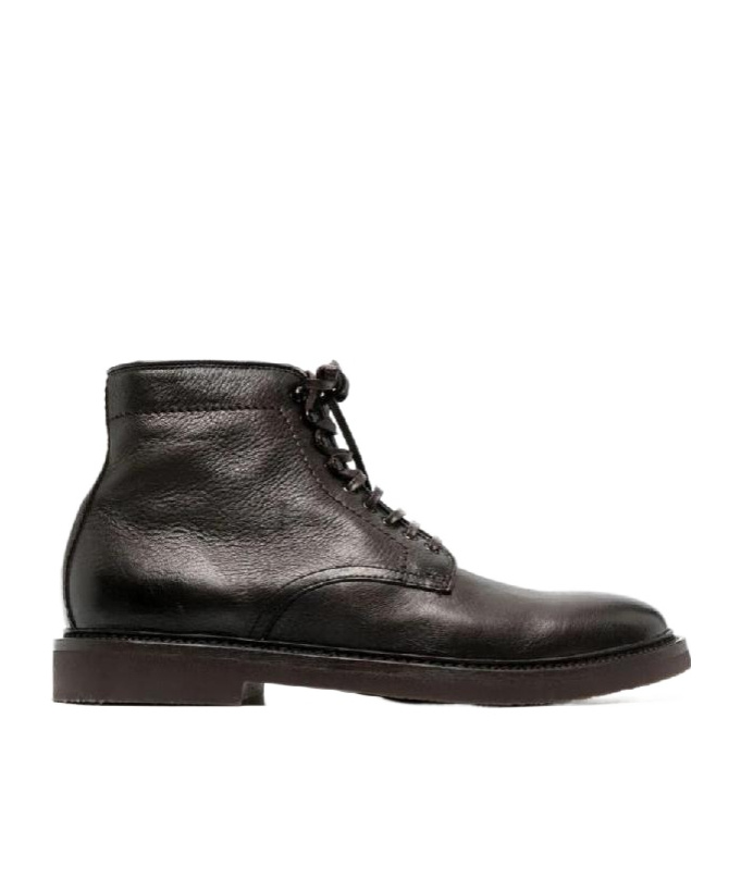 Officine Creative Lace-up Ankle Boots In Black