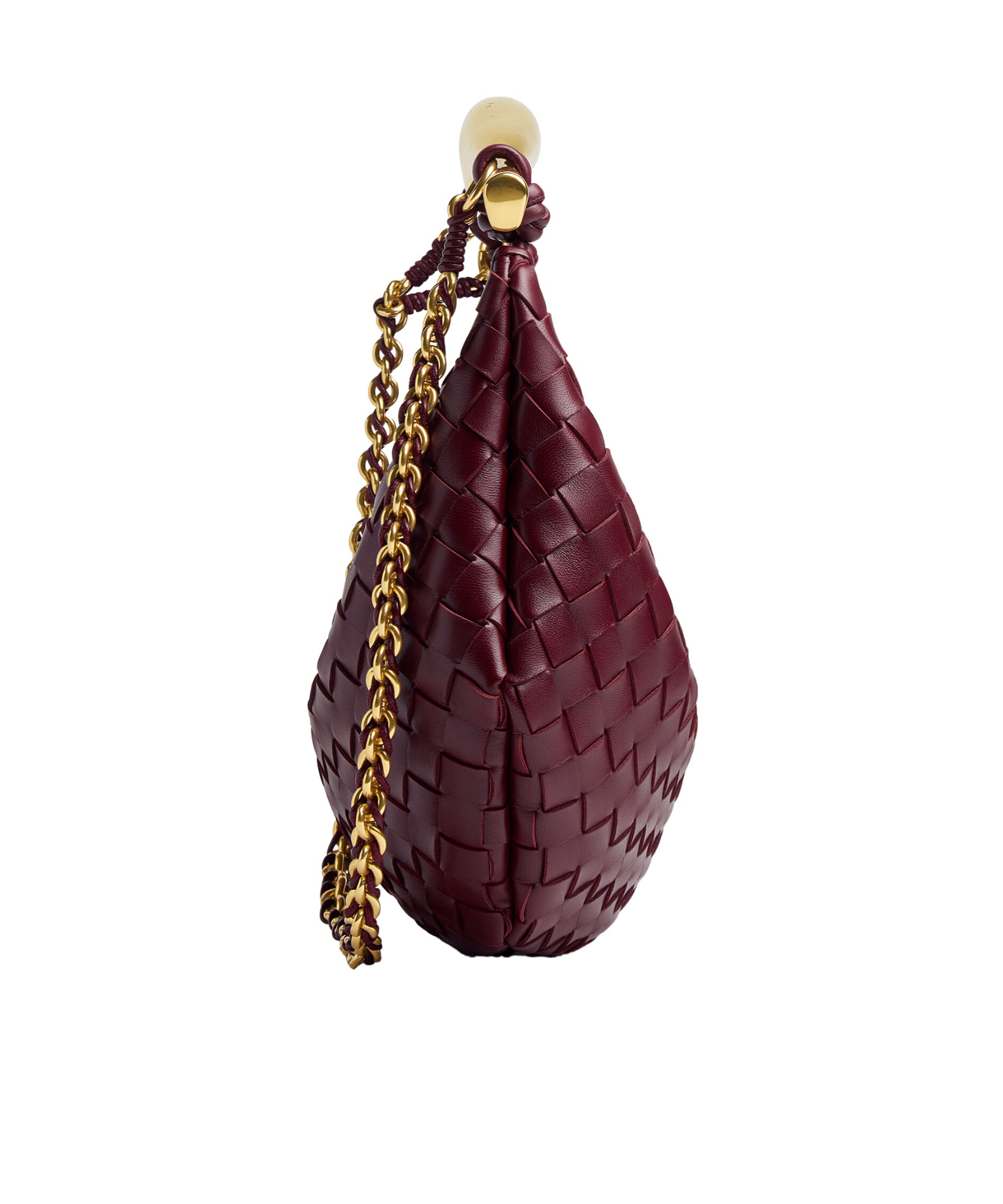 Bottega Veneta Mini Sardine Shoulder Bag In Red