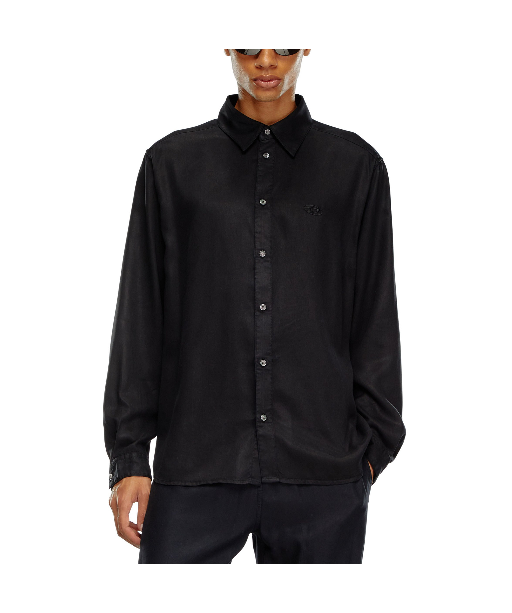 Shop Diesel S-simply-c Shirt In Black
