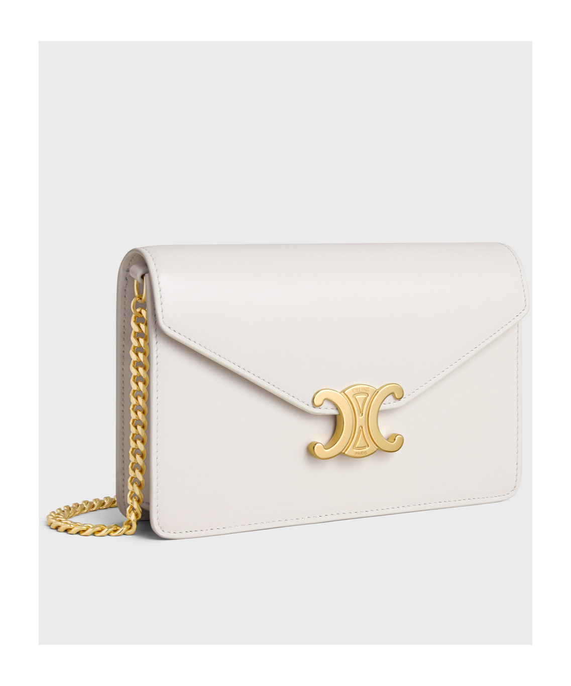 Celine Margo Flip Shoulder Bag In White