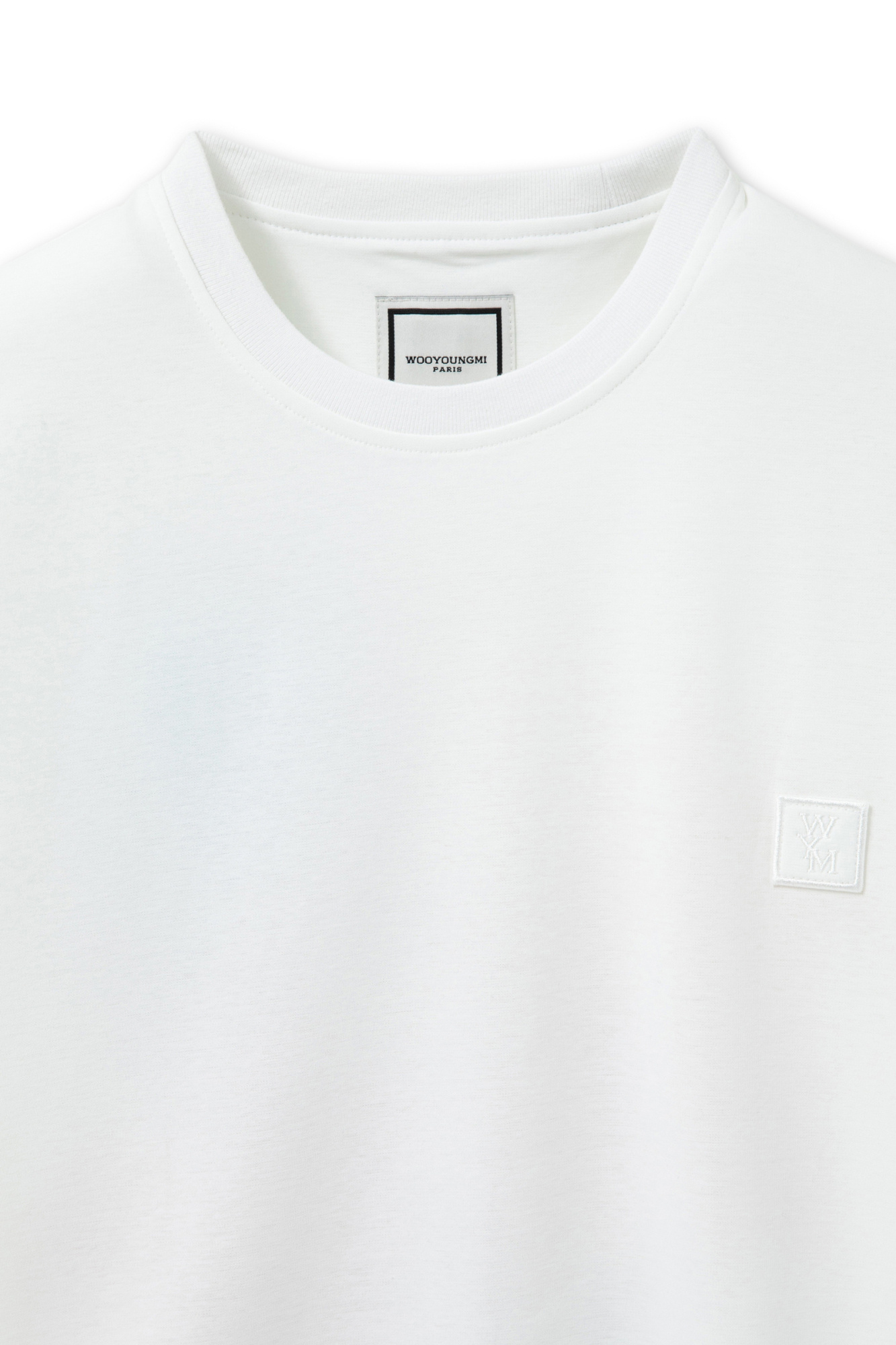 Wooyoungmi Off-white Flower Back Logo T-shirt In White